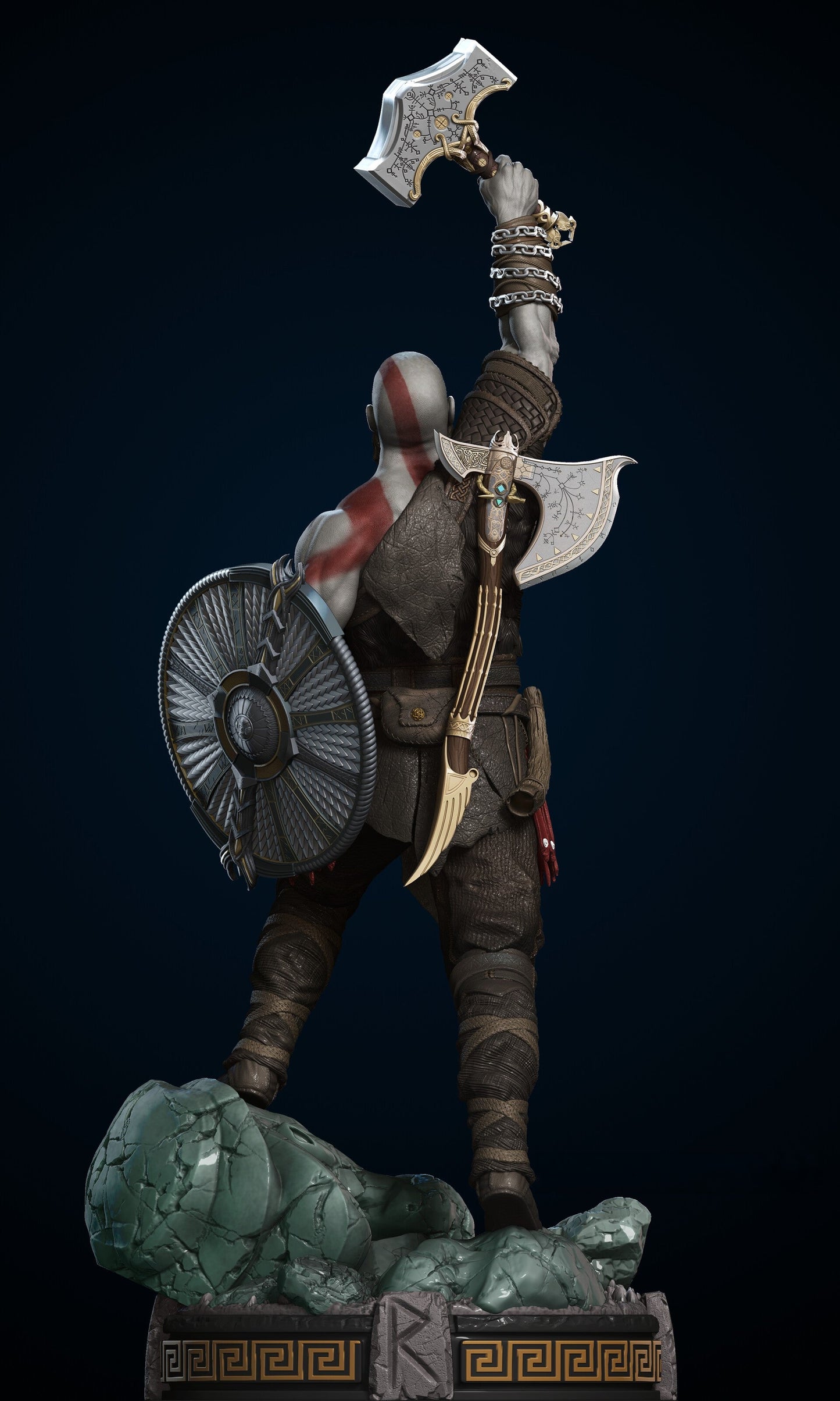 1533 KRATOS - God of War - STL 3D Print Files