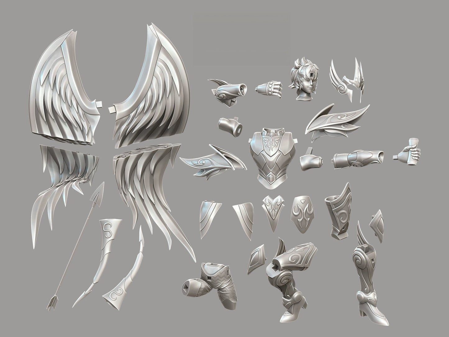 Sagittarius Aiolos Divine - Saint Seiya - STL 3D Print Files