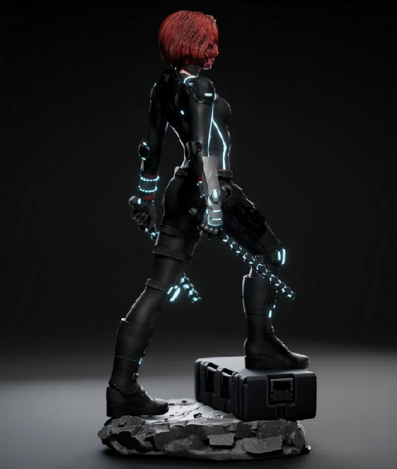 1293 Black Widow - MARVEL COMICS  - STL 3D Print Files