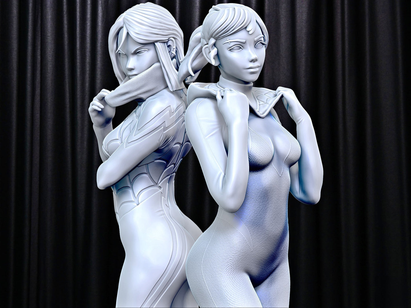 Silk and Spider-Gwen - STL 3D Print Files