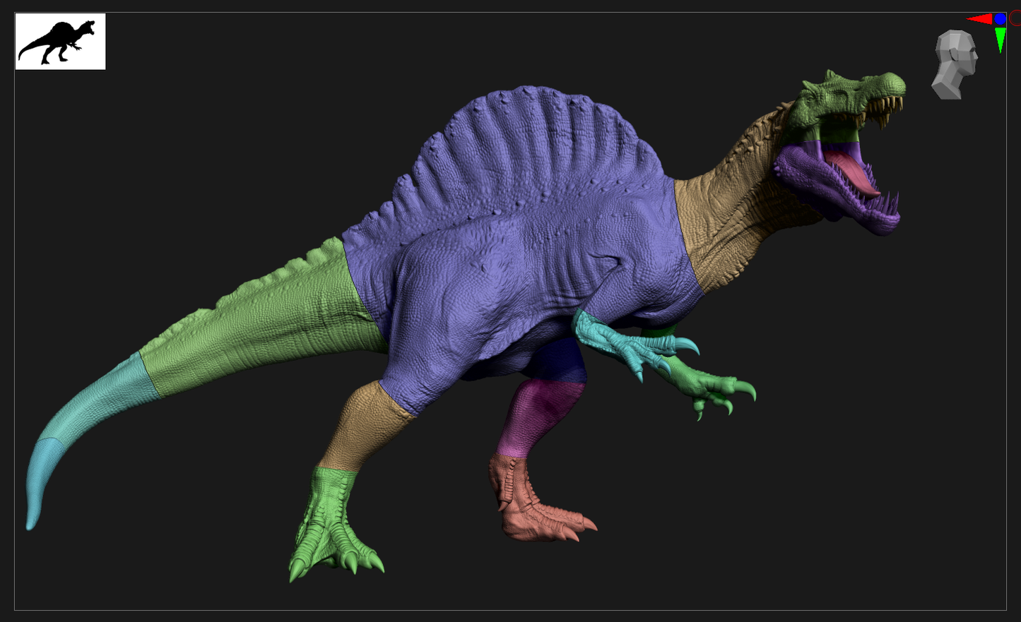 Spinosaurus - Jurassic Park - STL 3D Print Files