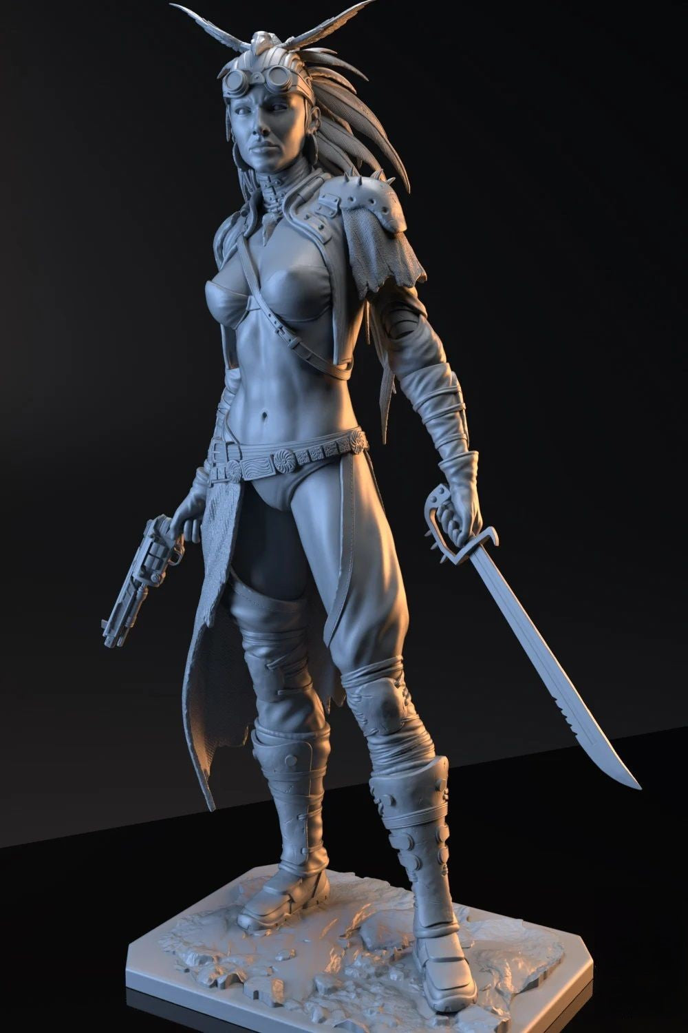 Sacheen NSFW - The Wasteland Survivor - STL 3D Print Files