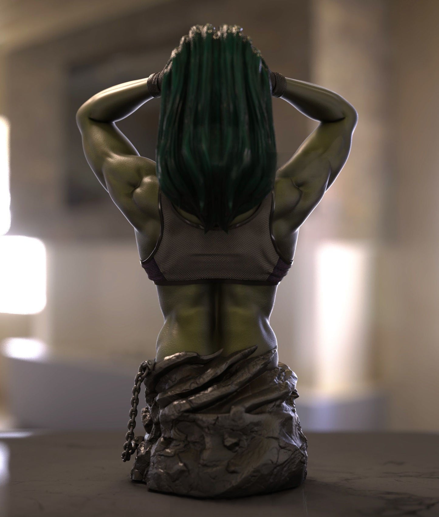 SHE-HULK BUST -  Marvel Comics - STL 3D Print Files