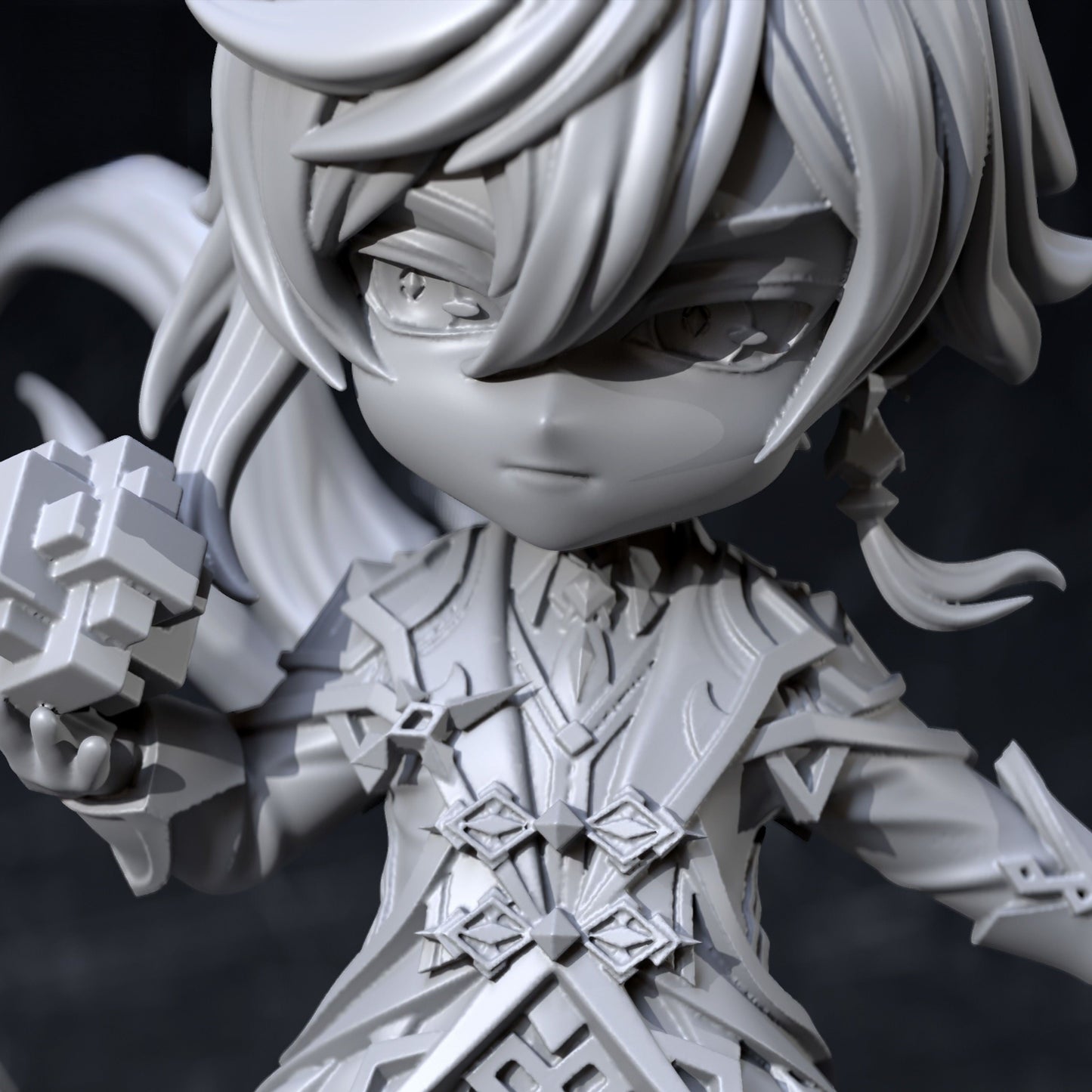 Chibi Zhongli - Genshin Impact - STL 3D Print Files