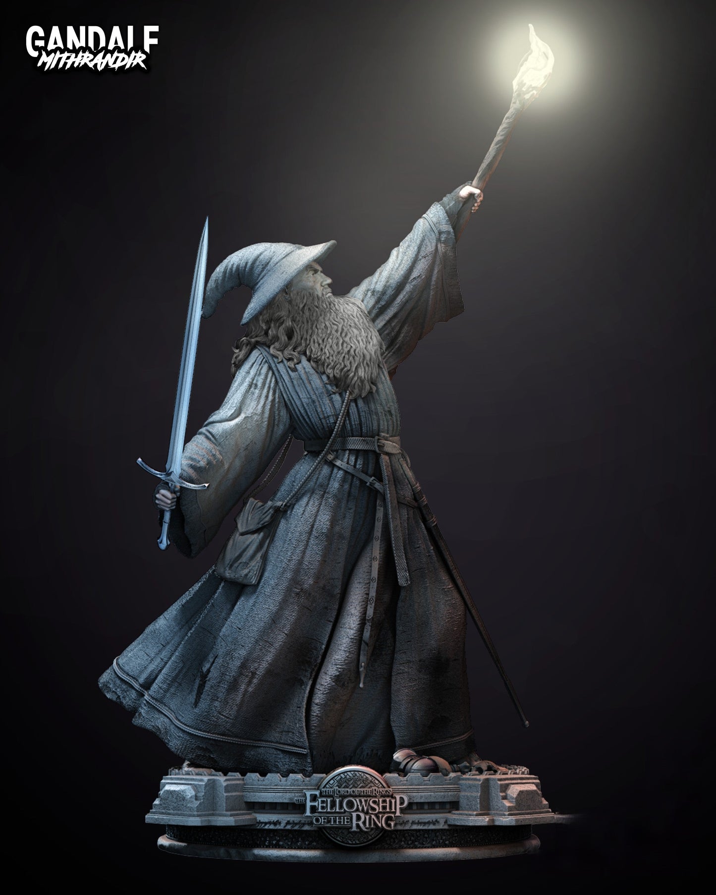 Gandalf - The Lord of the Rings - STL 3D Print Files