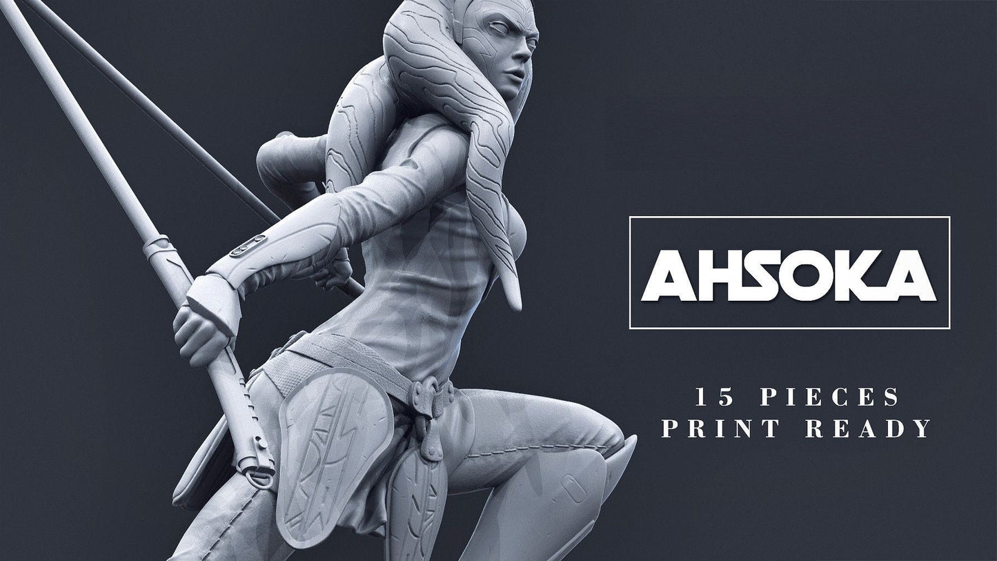 1850 Ahsoka Tano - The Clone Wars - Star Wars - STL 3D Print Files