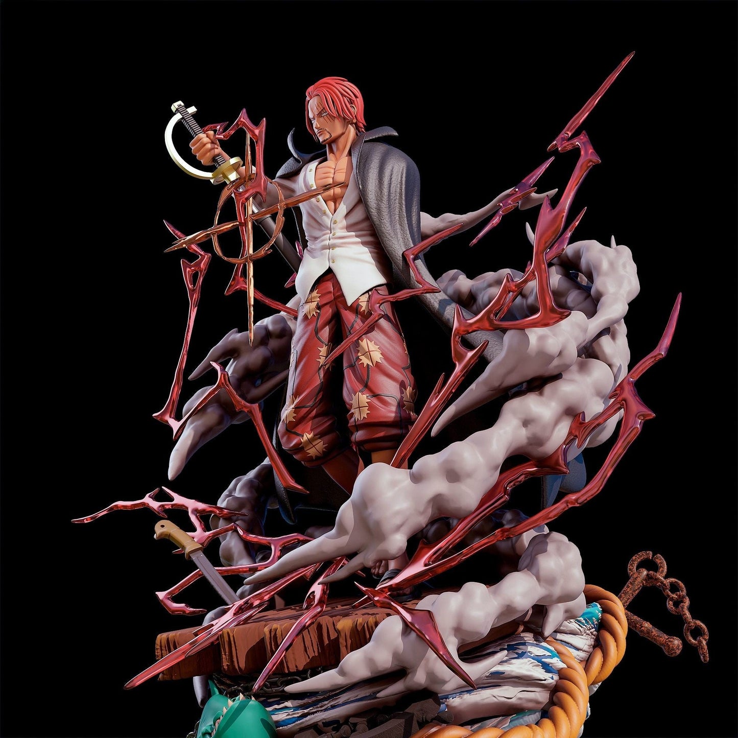 Red Haired Shanks - One Piece - STL 3D Print Files