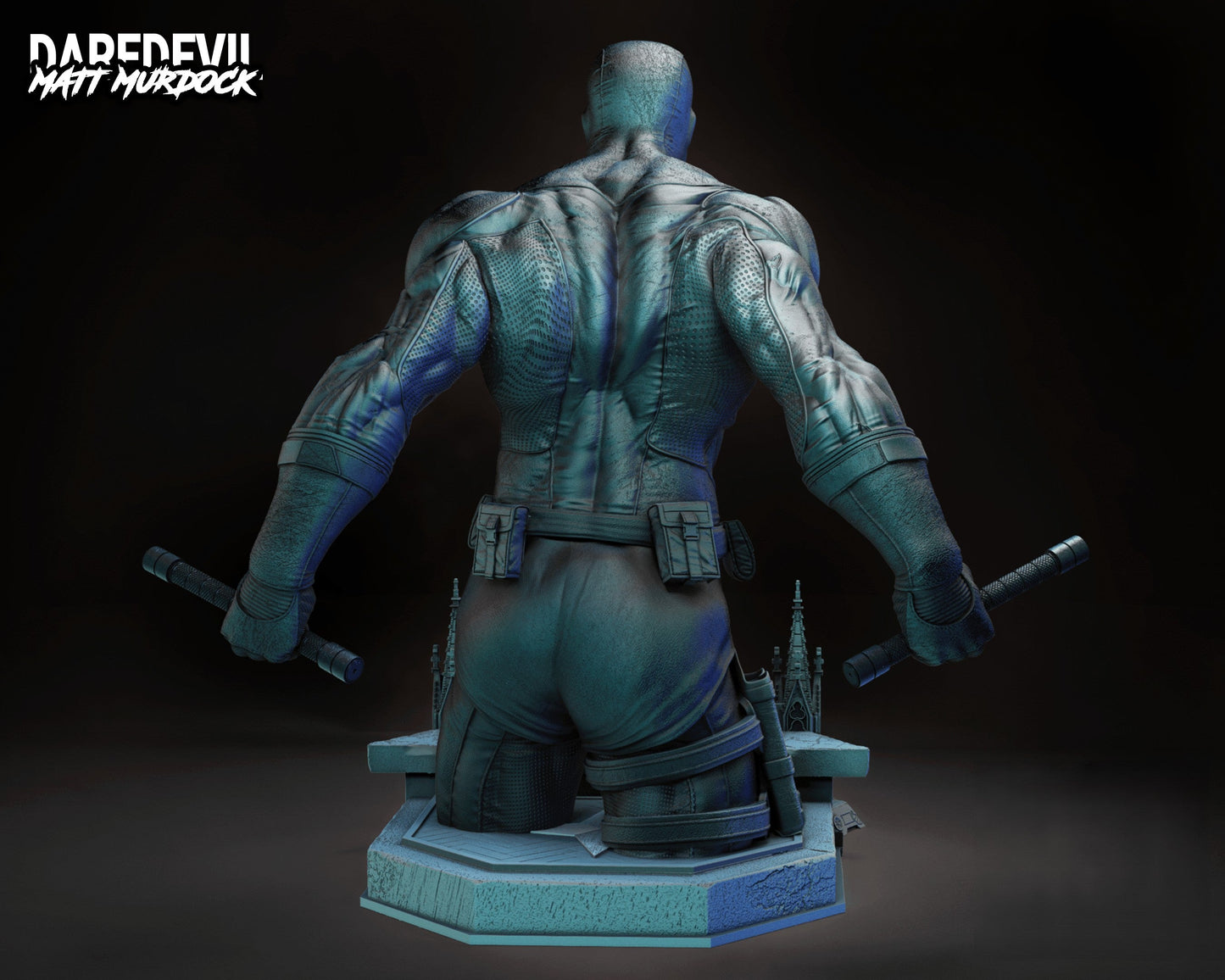 Daredevil Sculpture & Bust - Marvel Comics - STL 3D Print Files