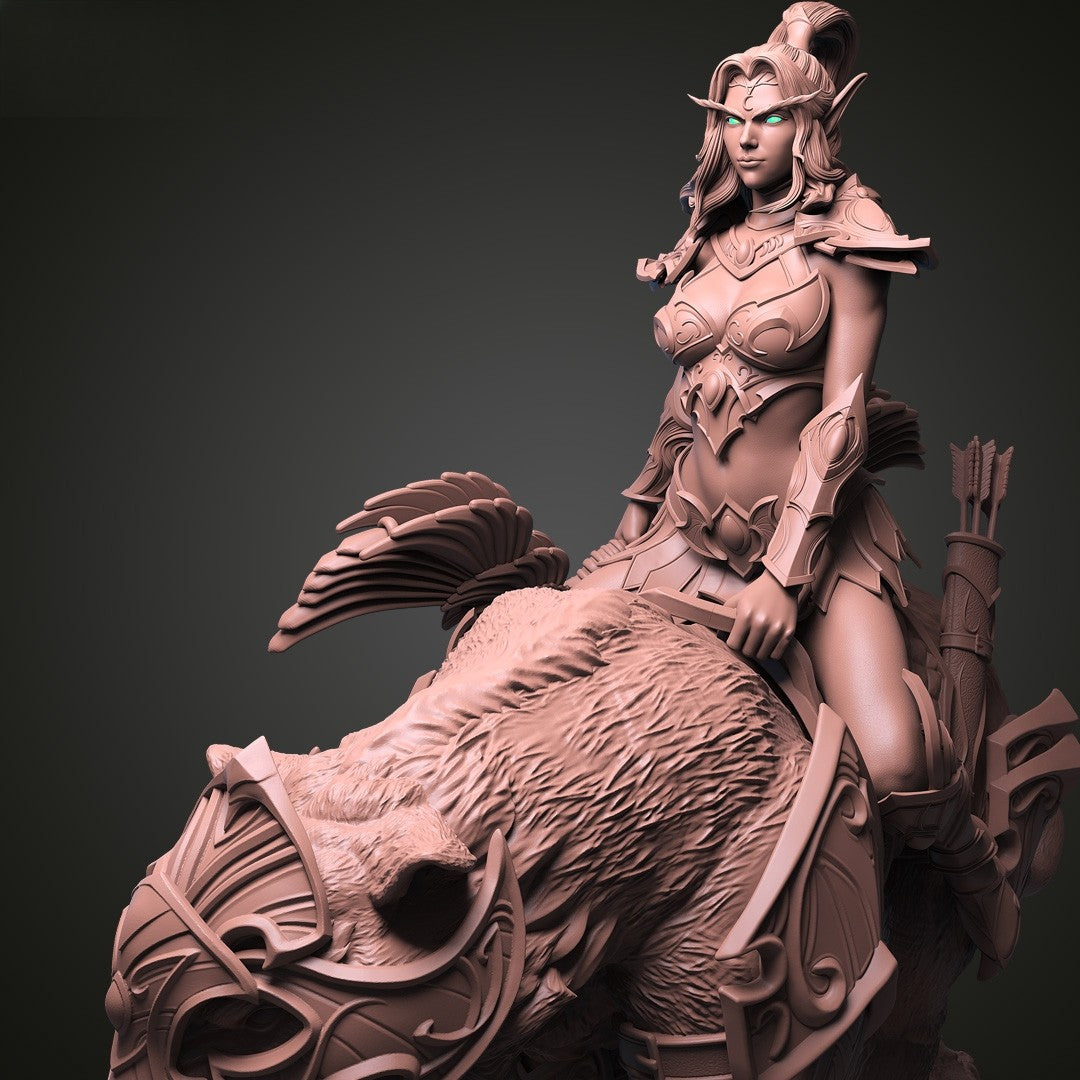 Tyrande and Ashalah - World of Warcraft - STL 3D Print Files