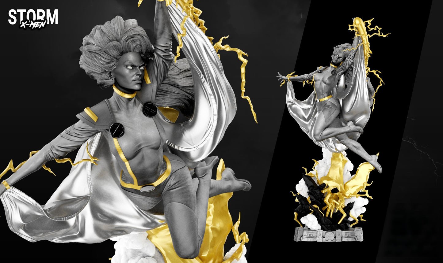 Storm Statue and Bust - X-men - STL 3D Print Files