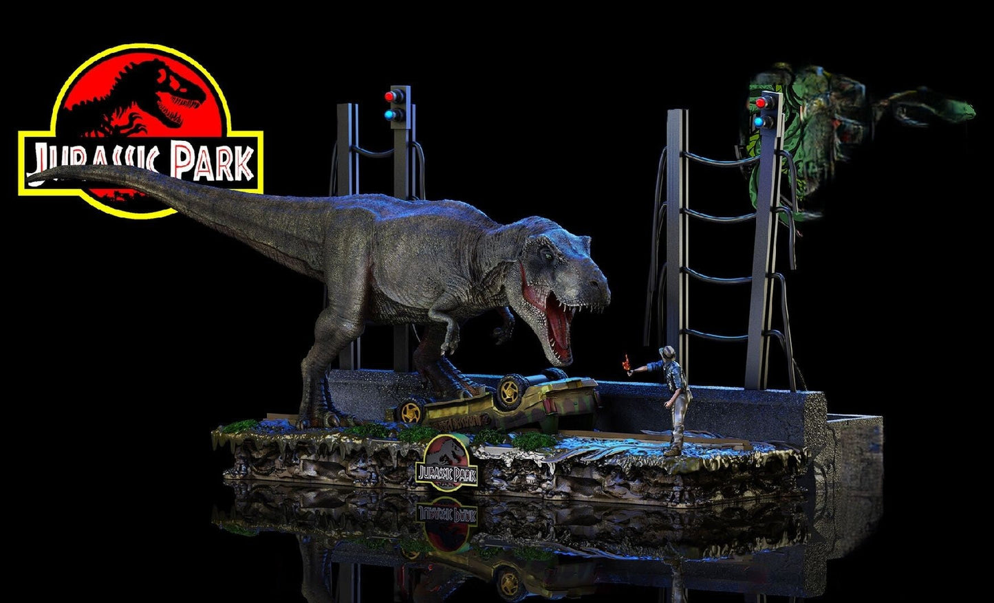 T-REX Diorama - JURASSIC PARK - STL 3D Print Files