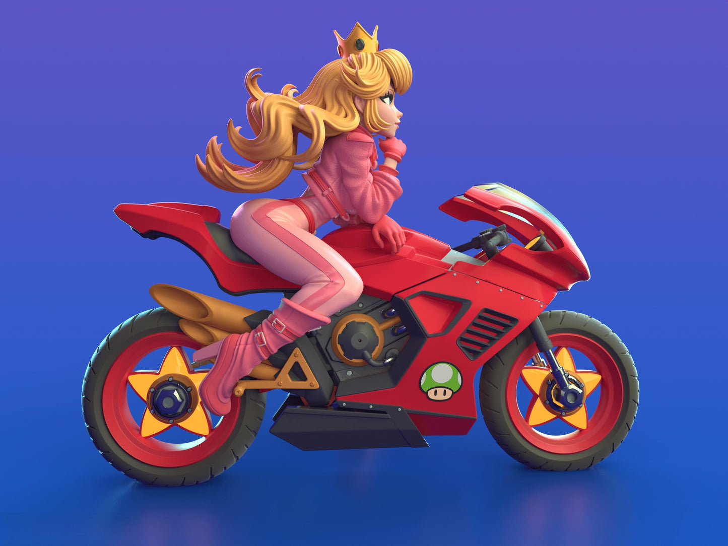 Peach NSFW - Super Mario Bros - STL 3D Print Files