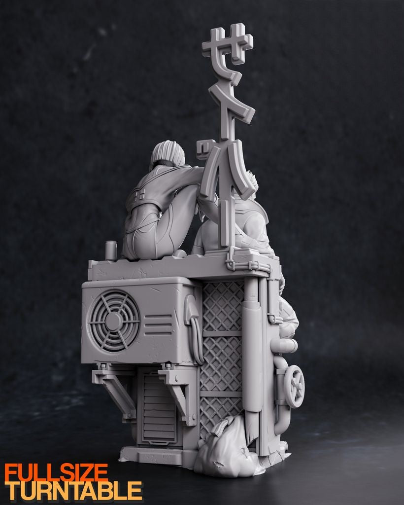 1242 Lucy AND David - Cyberpunk - STL 3D Print Files