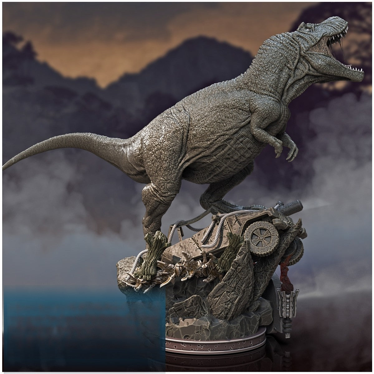 1621 Tyrannosaurus rex - Jurassic Park - STL 3D Print Files