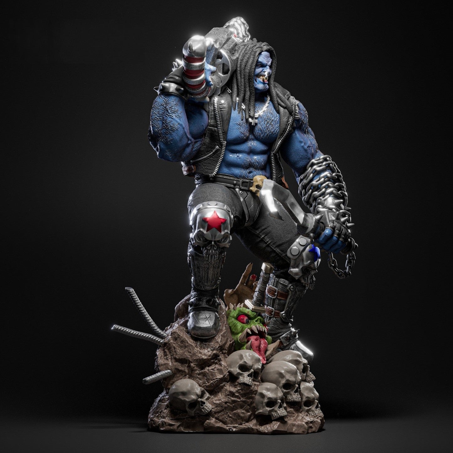 1528 Lobo - DC Comics - STL 3D Print Files