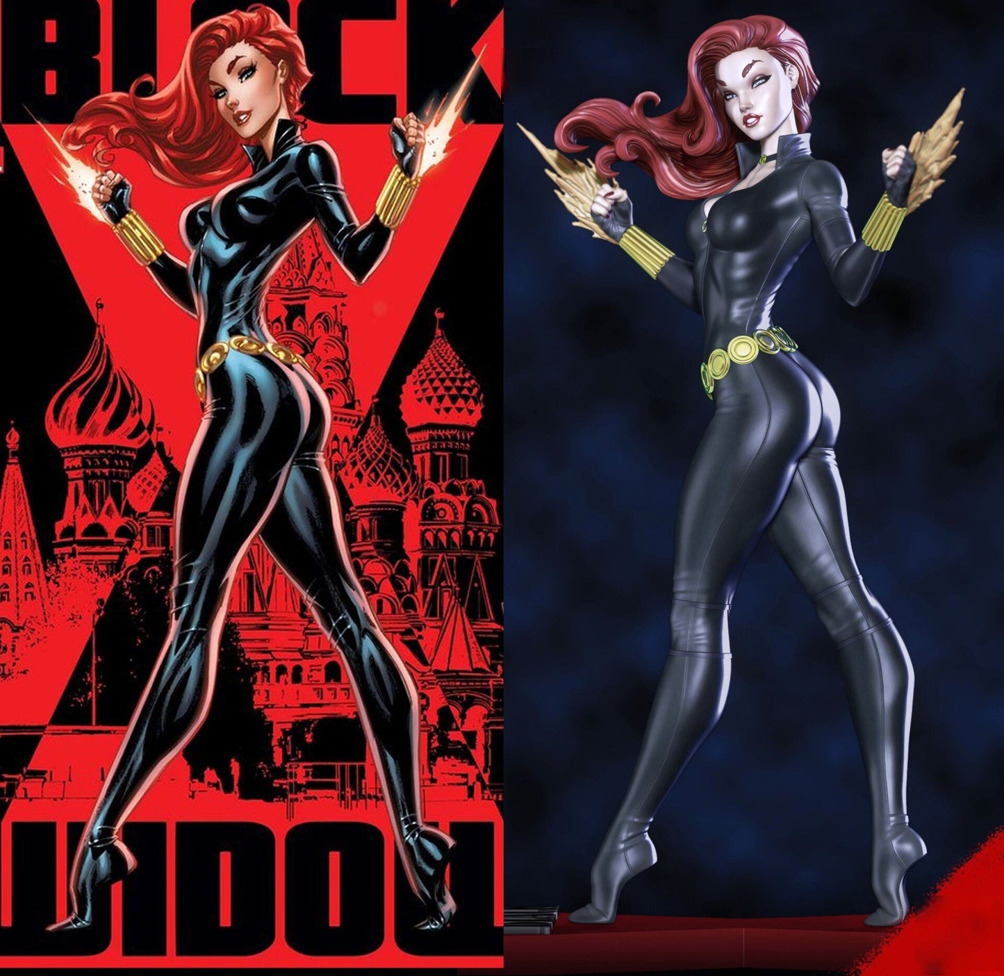 Black Widow Comic NSFW - STL 3D Print Files