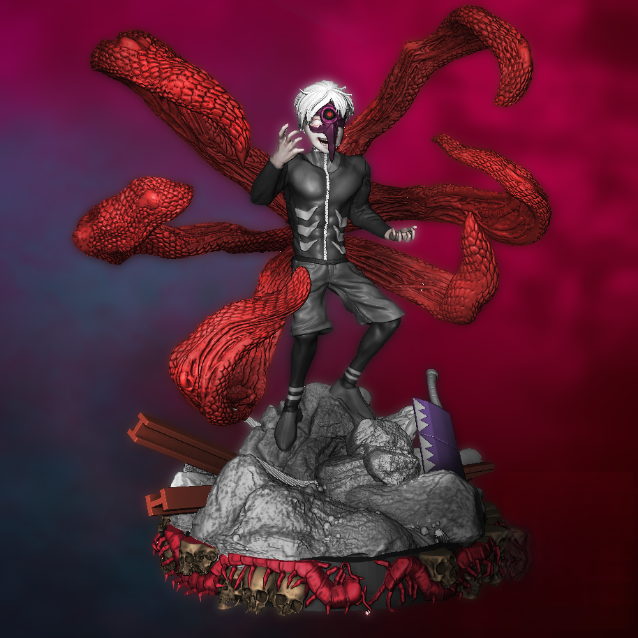 Ken Kaneki - Tokyo Ghoul  - STL 3D Print Files