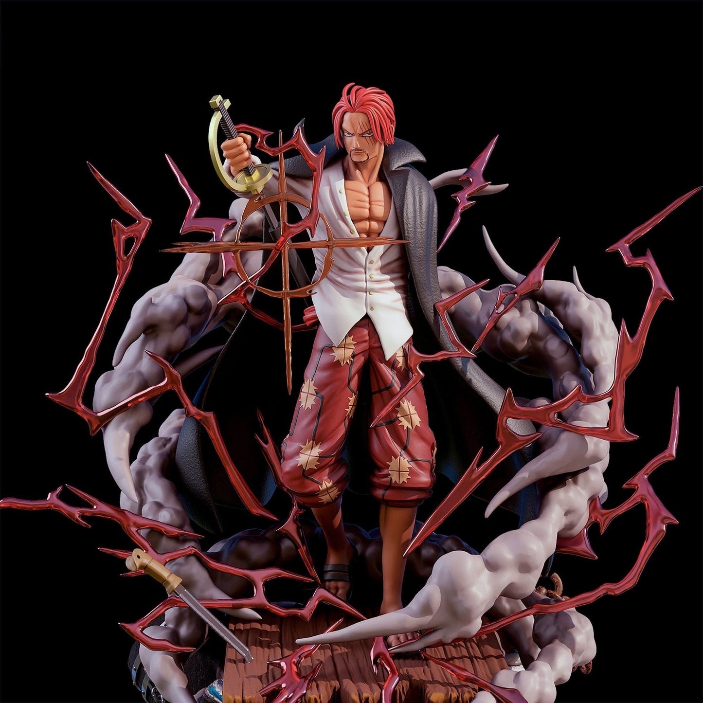 Red Haired Shanks - One Piece - STL 3D Print Files