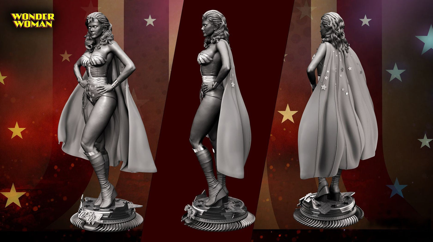 Wonder Woman - Lynda Carter - STL 3D Print Files