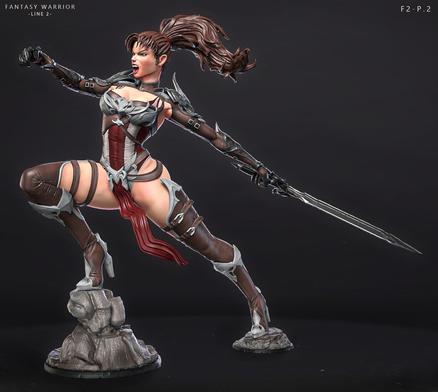 Fantasy Warrior - Astrith  - STL 3D Print Files