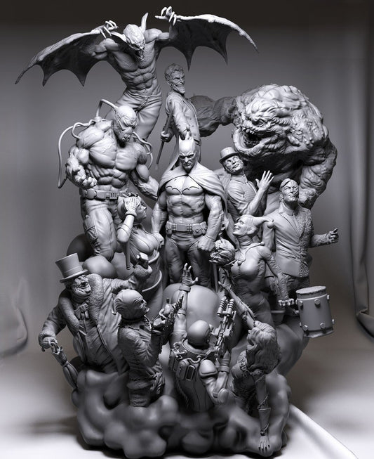 Batman DC Comic Diorama - STL 3D Print Files