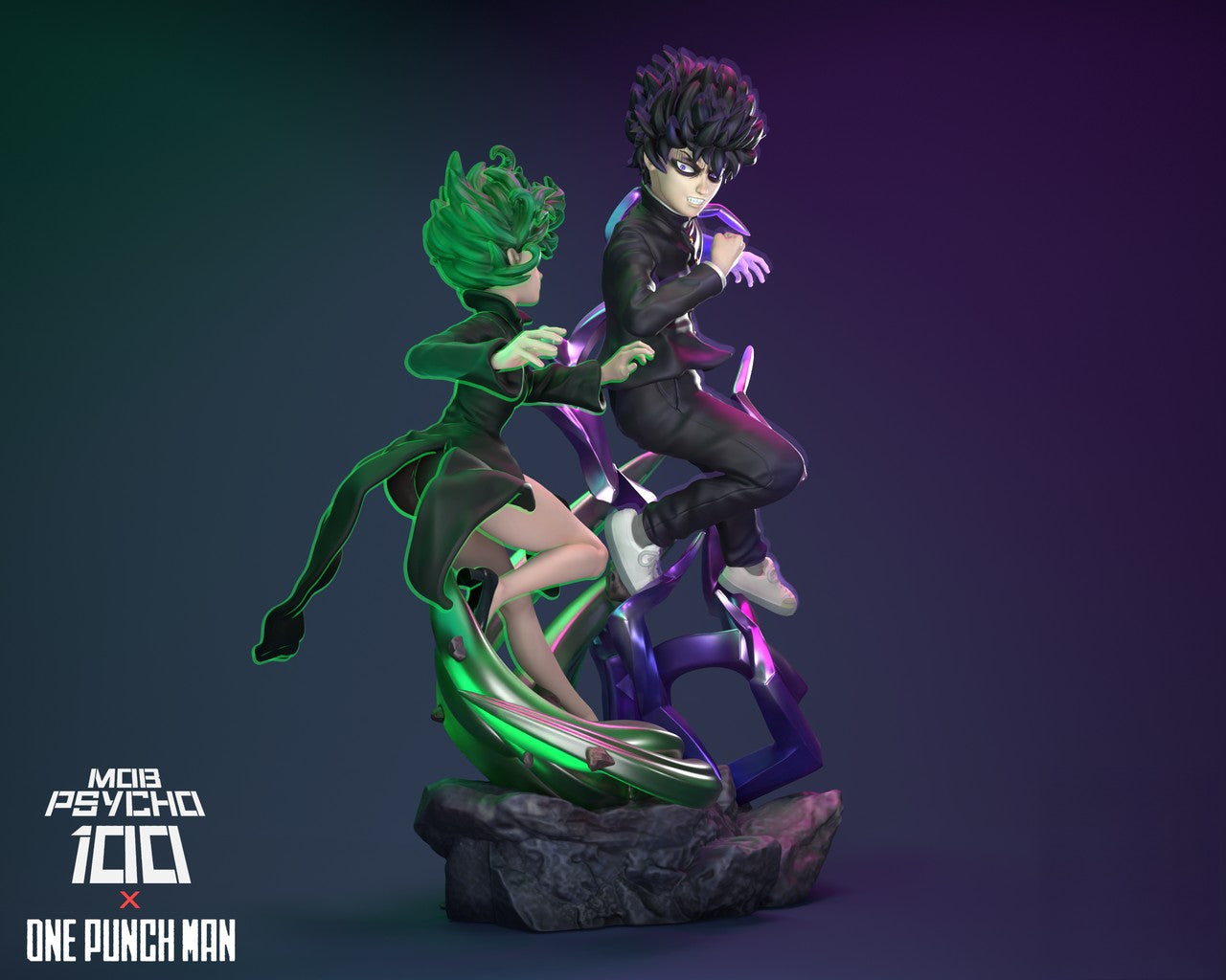 TATSUMAKI VS MOB - ONE PUNCH MAN X MOBPSYCHO - STL 3D Print Files