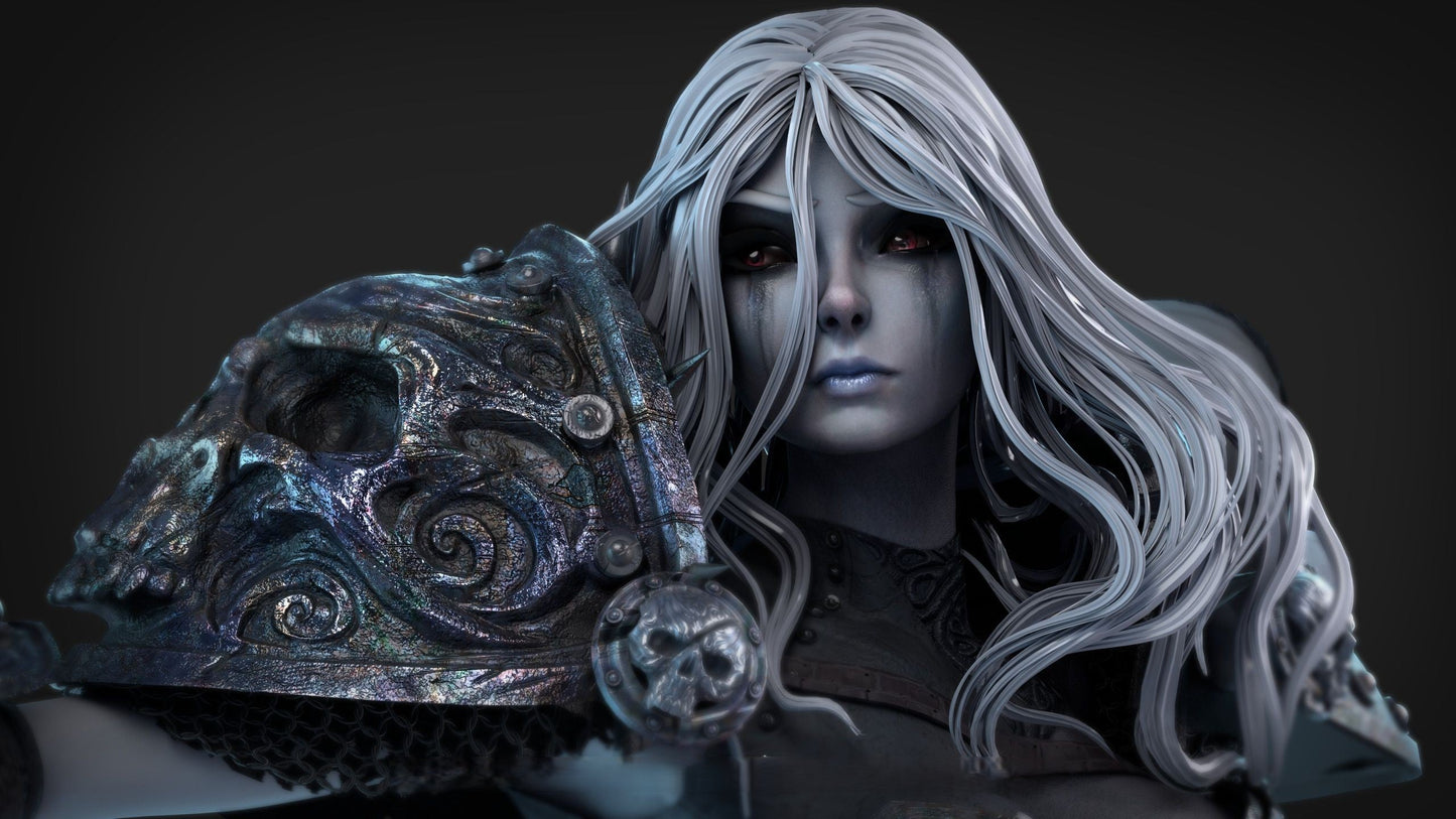 Female Death Knight NSFW - World Of Warcraft - STL 3D Print Files