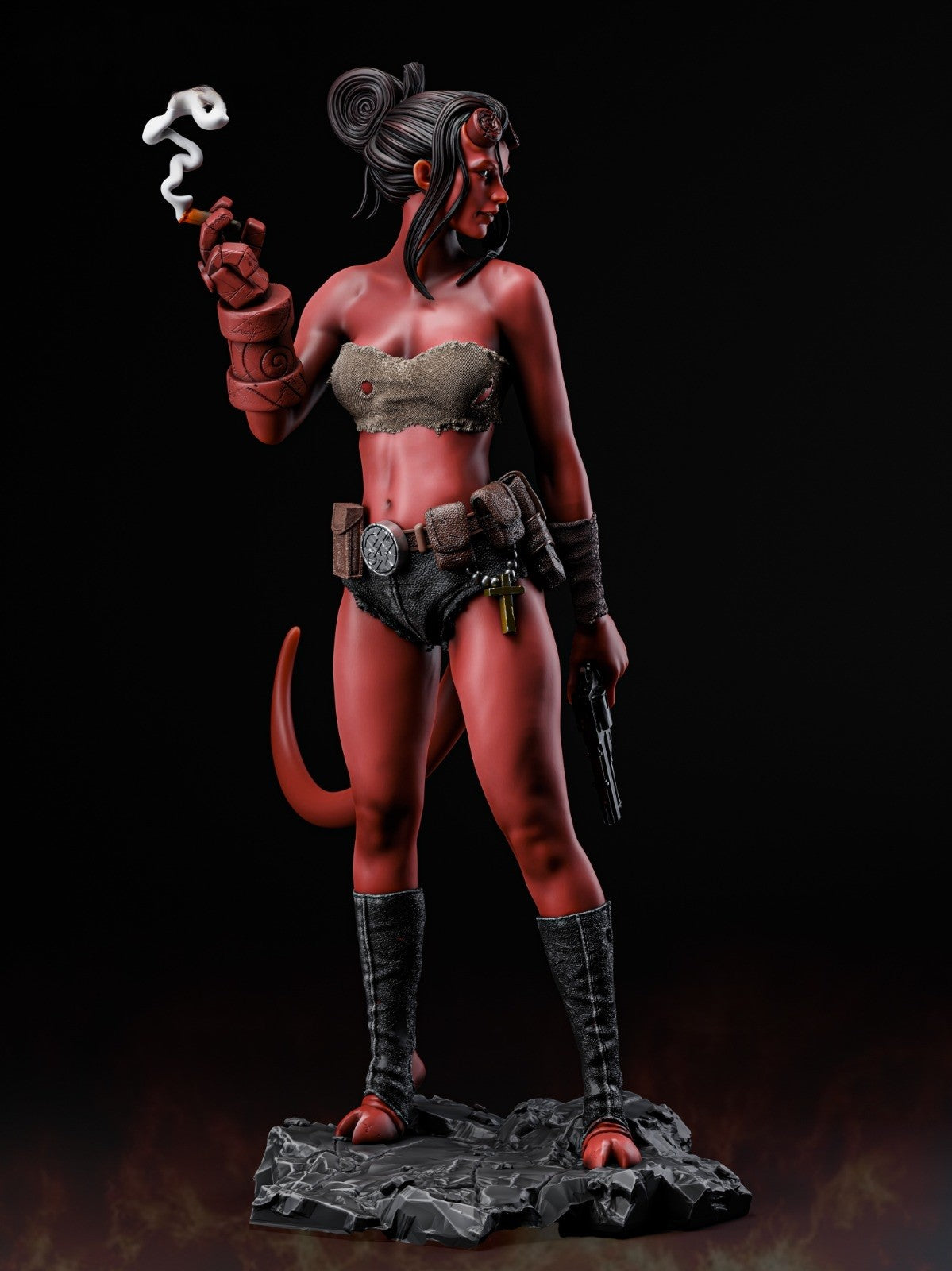 1458 Hellgirl - STL 3D Print Files