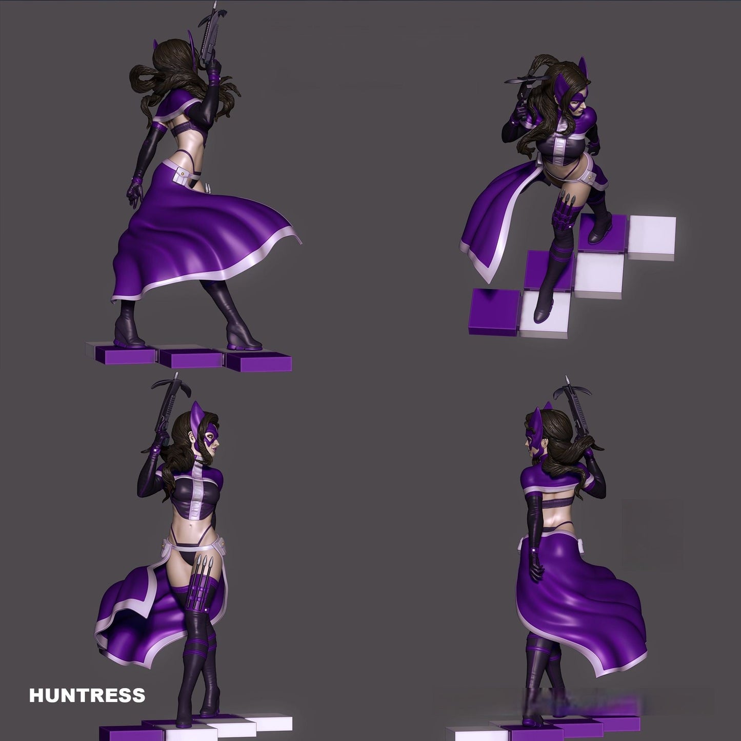 Huntress NSFW - DC Comic STL 3D Print Files