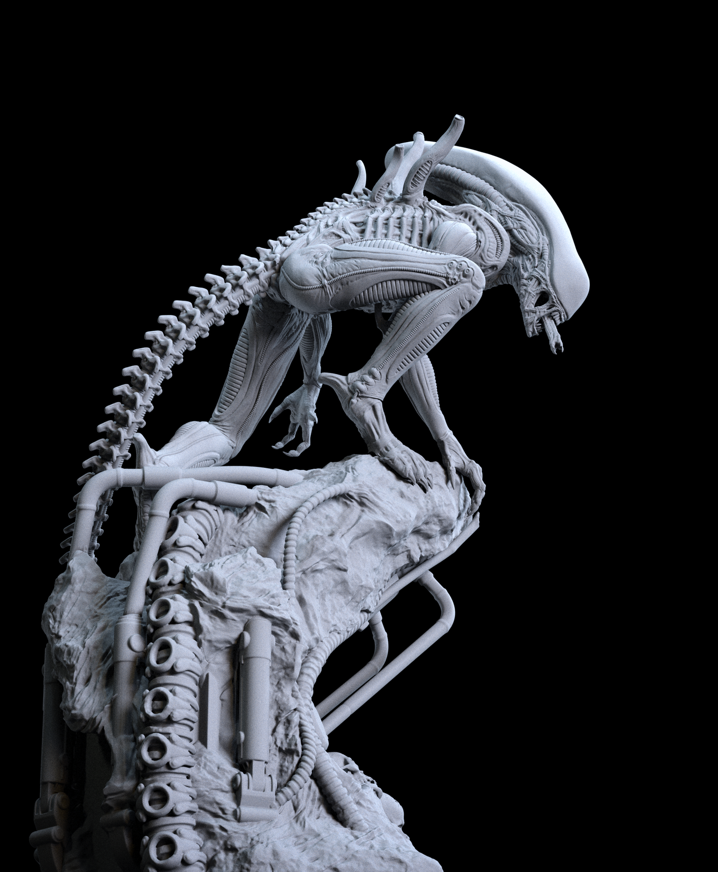 Alien Statue - STL 3D Print Files