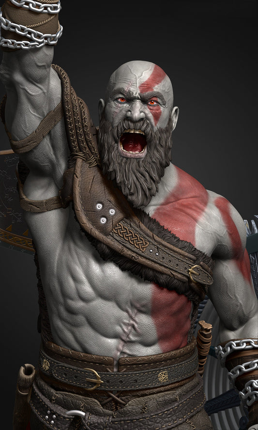 1533 KRATOS - God of War - STL 3D Print Files