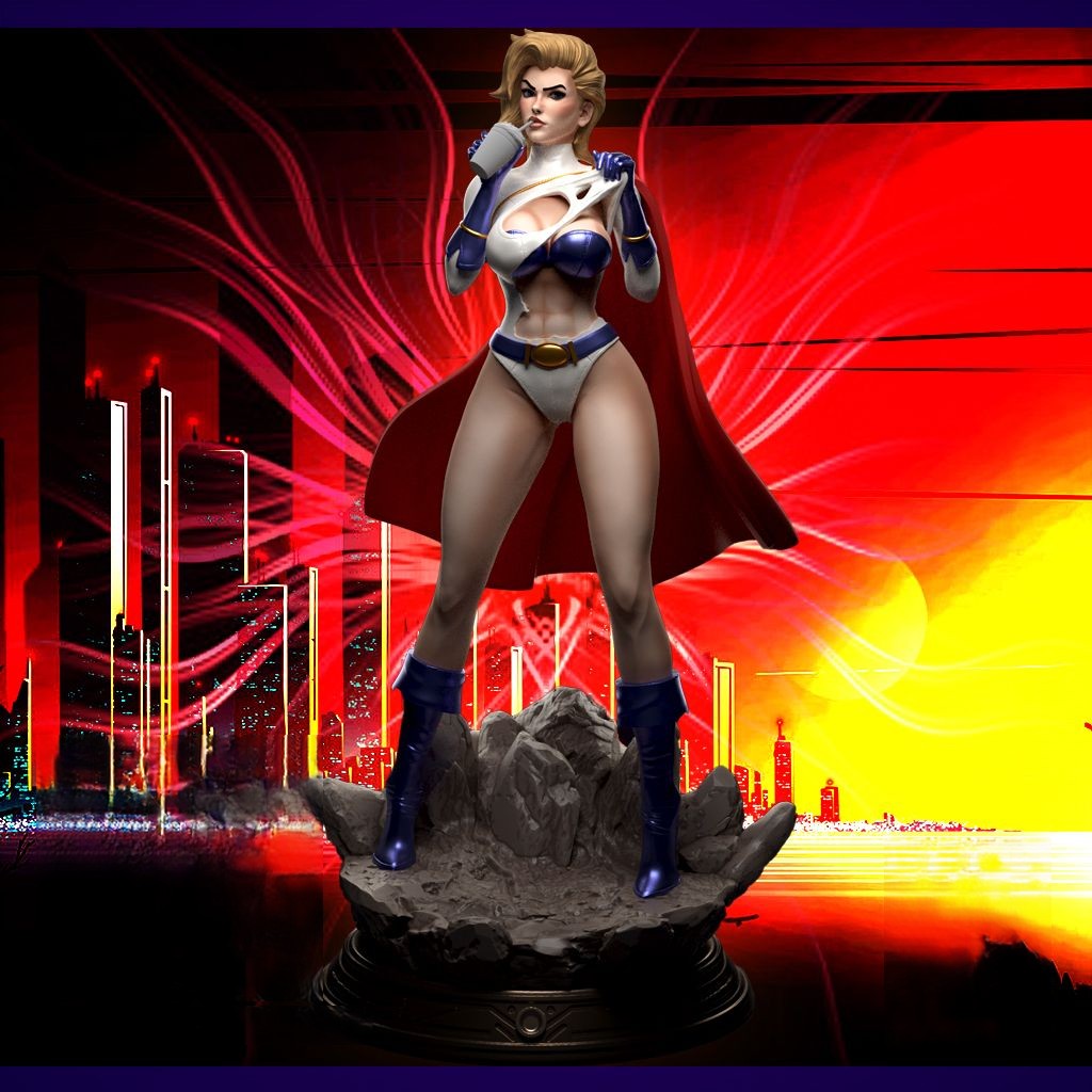 Power Girl NSFW - DC Comics - STL 3D Print Files