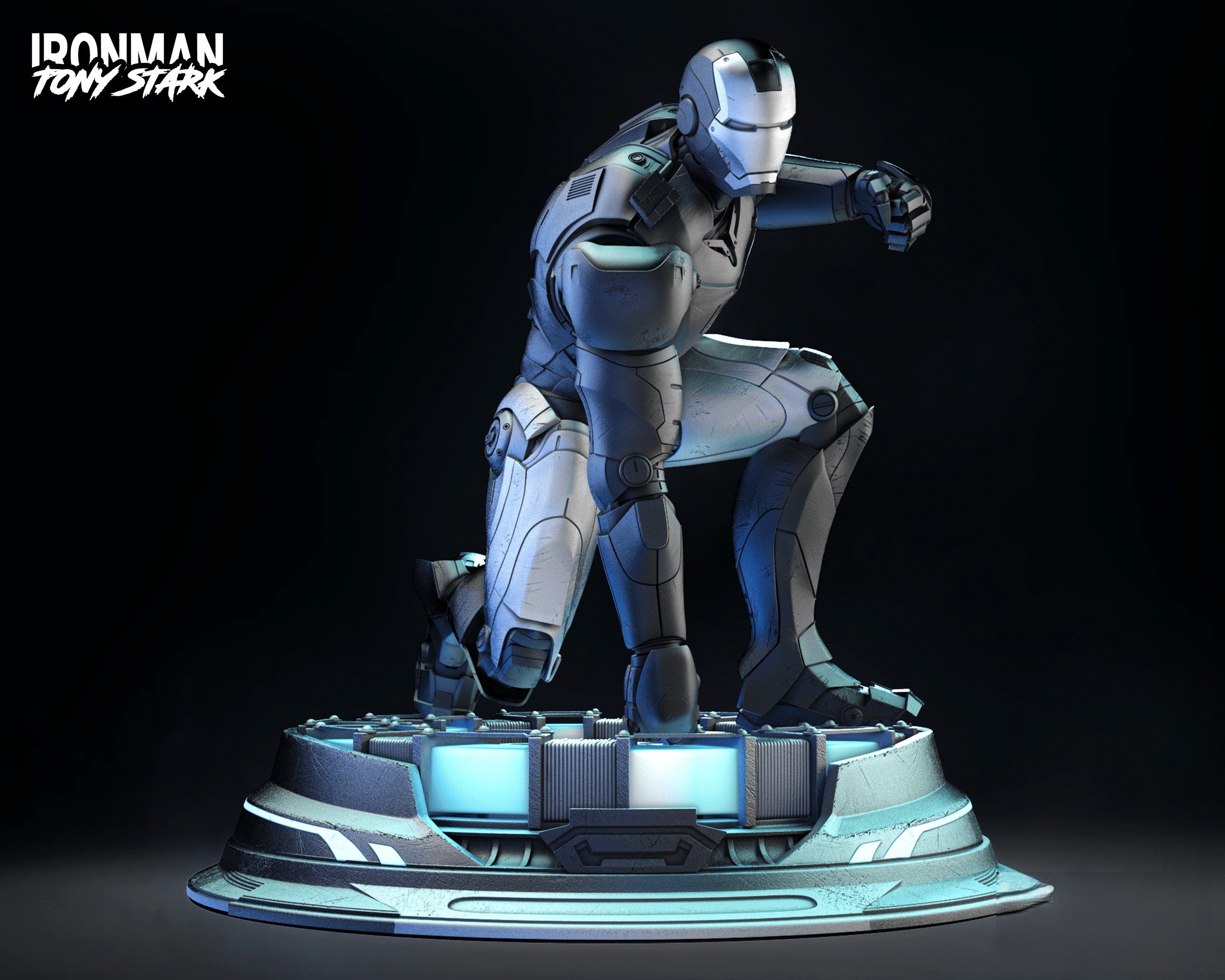 Iron Man Landing Pose - Marvel Comics - STL 3D Print Files – My Stl