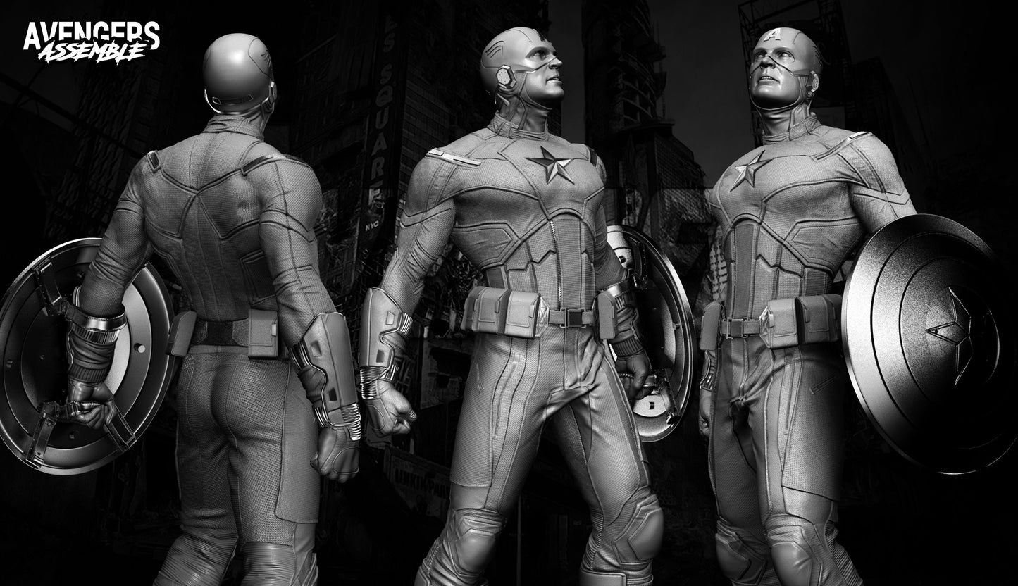 Captain America Avengers 2012 - STL 3D Print Files