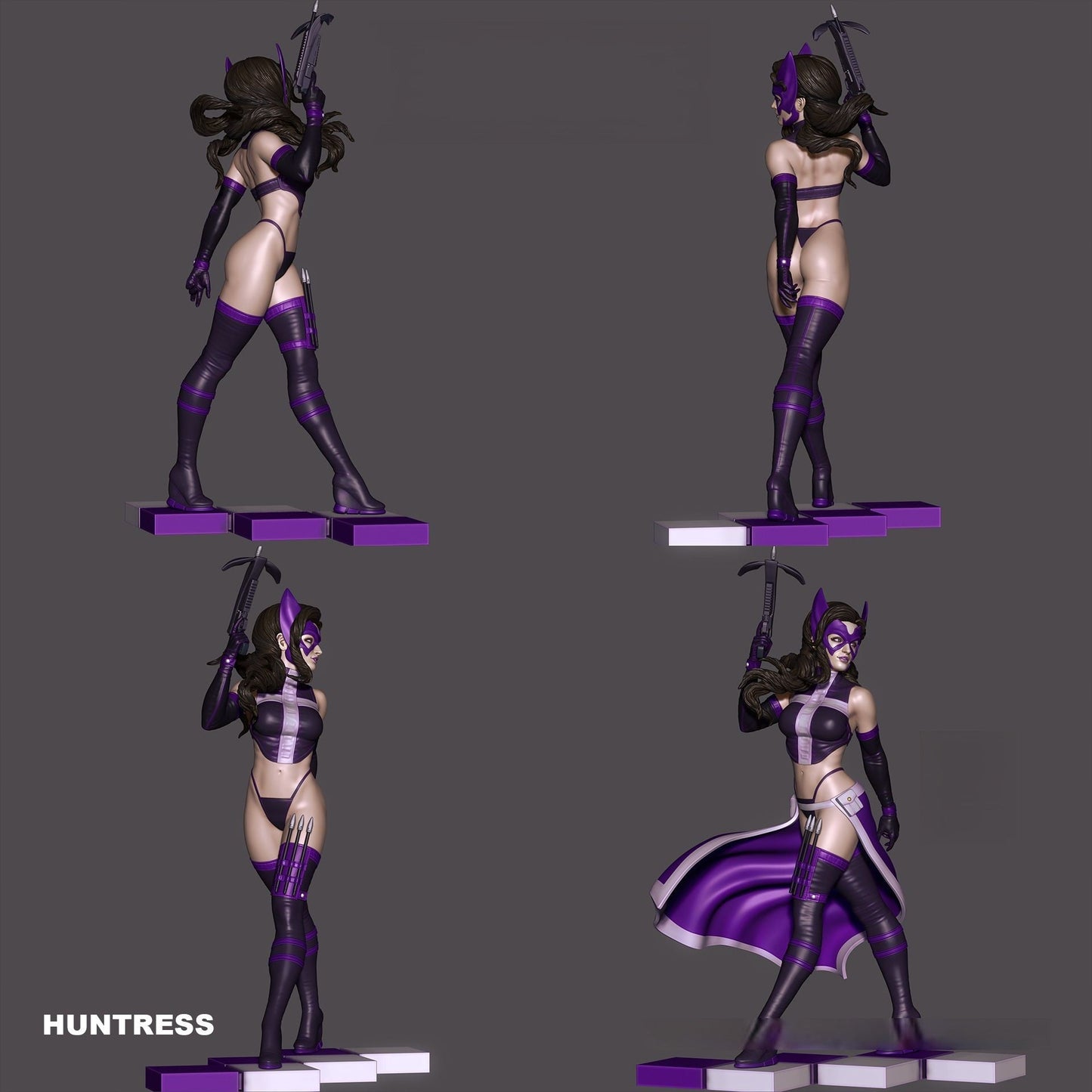 Huntress NSFW - DC Comic STL 3D Print Files