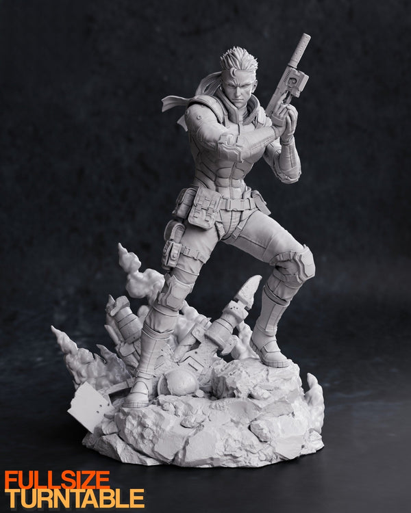 1464 Solid Snake - Metal Gear Solid - STL 3D Print Files – My Stl