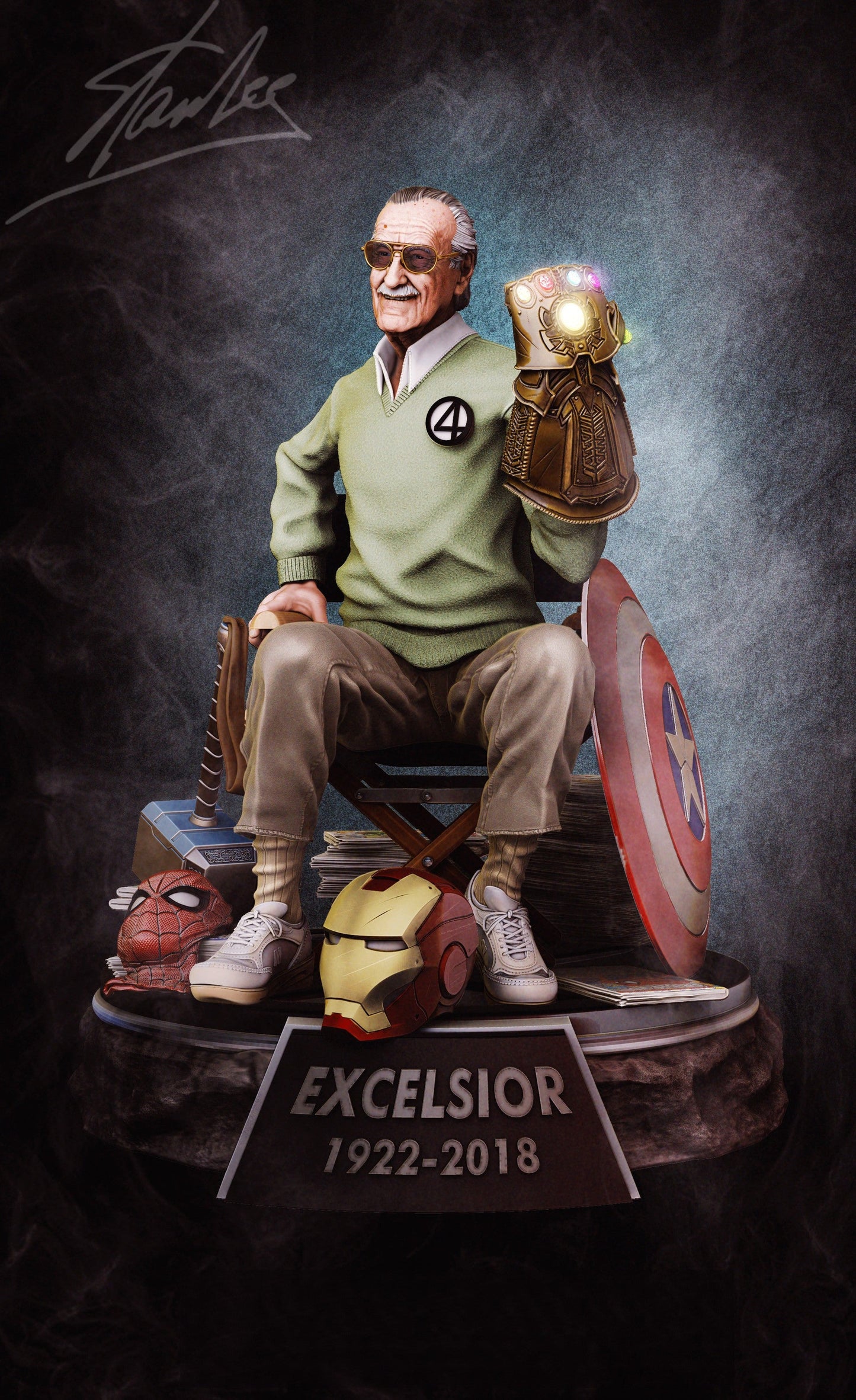 Stan Lee - Marvel - STL 3D Print Files