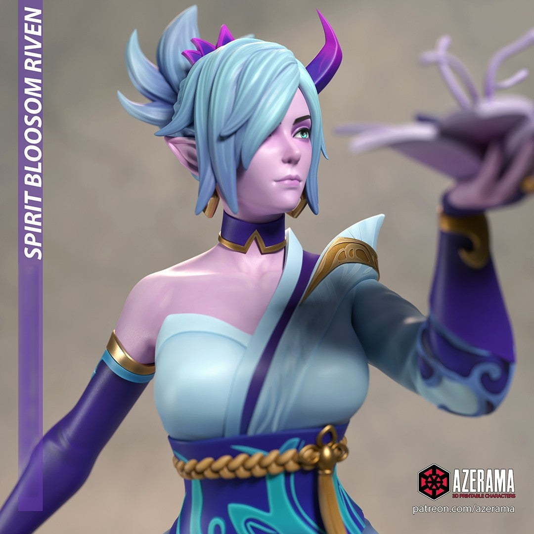 Spirit Blossom Riven NSFW - League of Legend - STL 3D Print Files