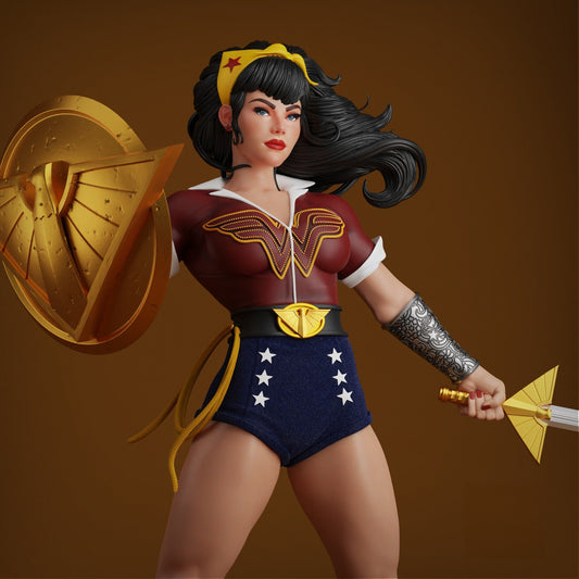 1339 Wonder Woman - DC Bombshells‎ -  Diana of Themyscira - STL 3D Print Files