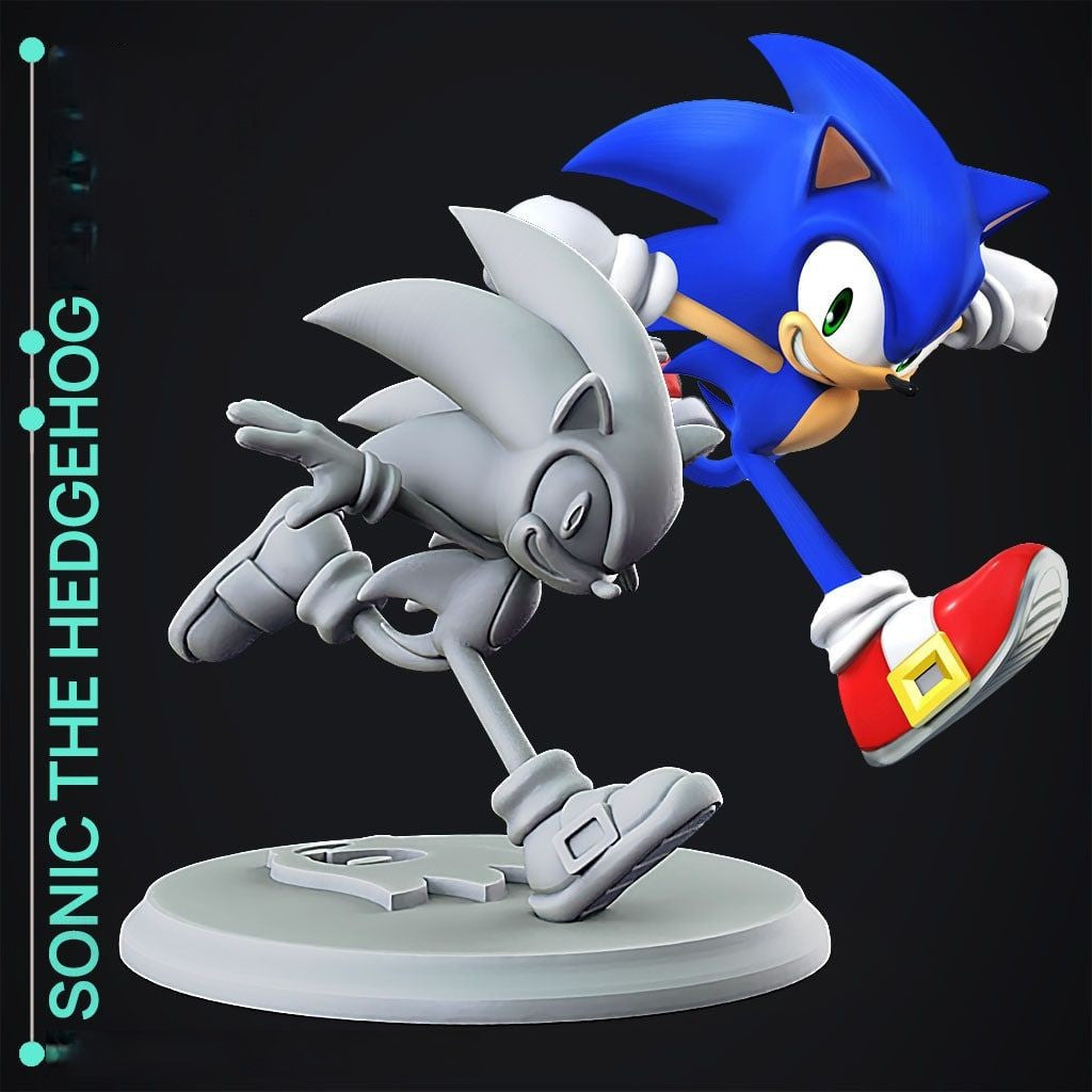 Sonic File Sonic The Hedgehog - STL 3D Print Files – My Stl