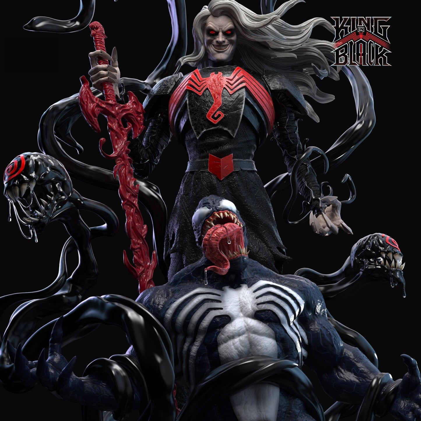 Knull The God Of The Symbiotes - King in Black - STL 3D Print Files