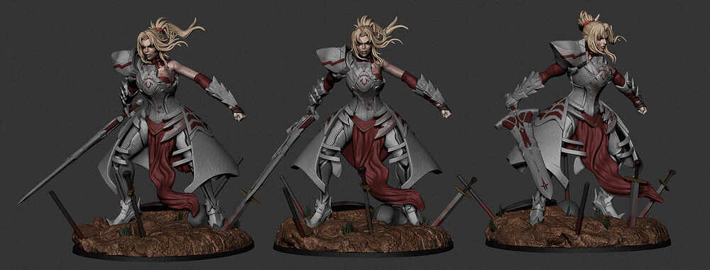 Mordred Pendragon - Fate/Grand Order - STL 3D Print Files
