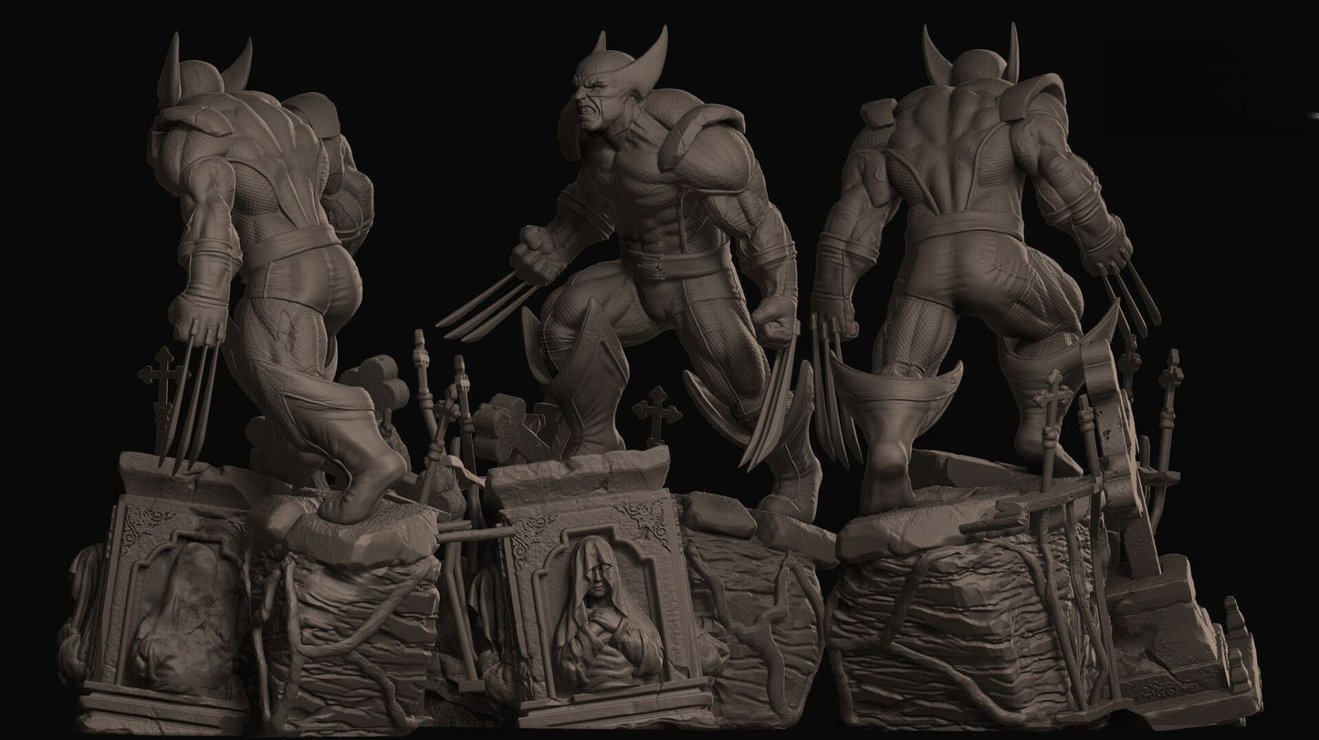 Old Wolverine - X-Men - STL 3D Print Files