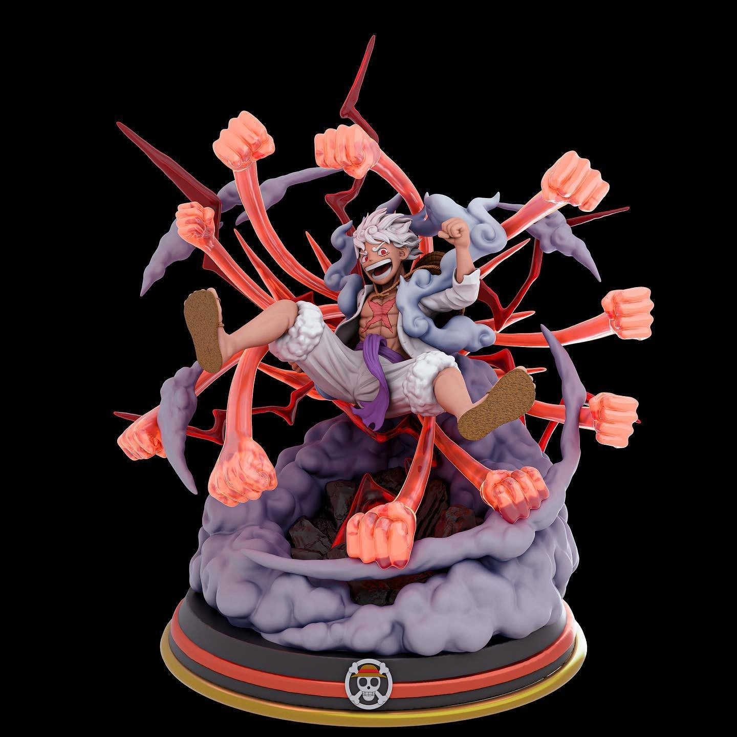 1525 Luffy Gear 5 - One Piece - STL 3D Print Files