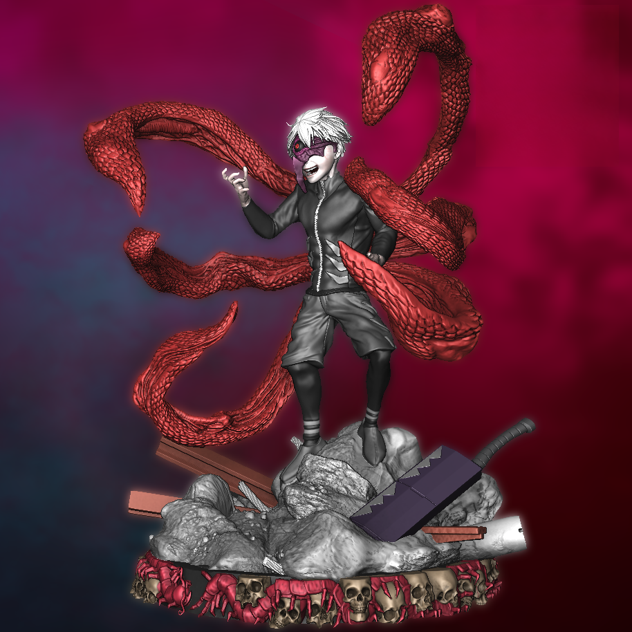 Ken Kaneki - Tokyo Ghoul  - STL 3D Print Files