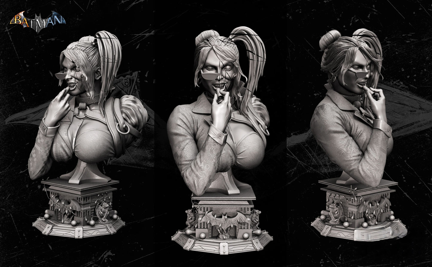 Harley Quinn Sculpture & Bust - STL 3D Print Files