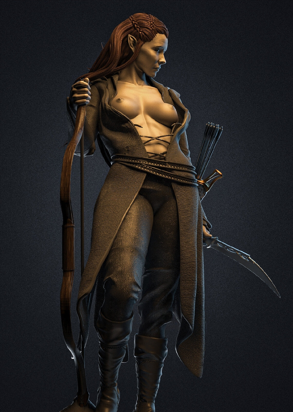 Tauriel NSFW - The Hobbit - STL 3D Print Files