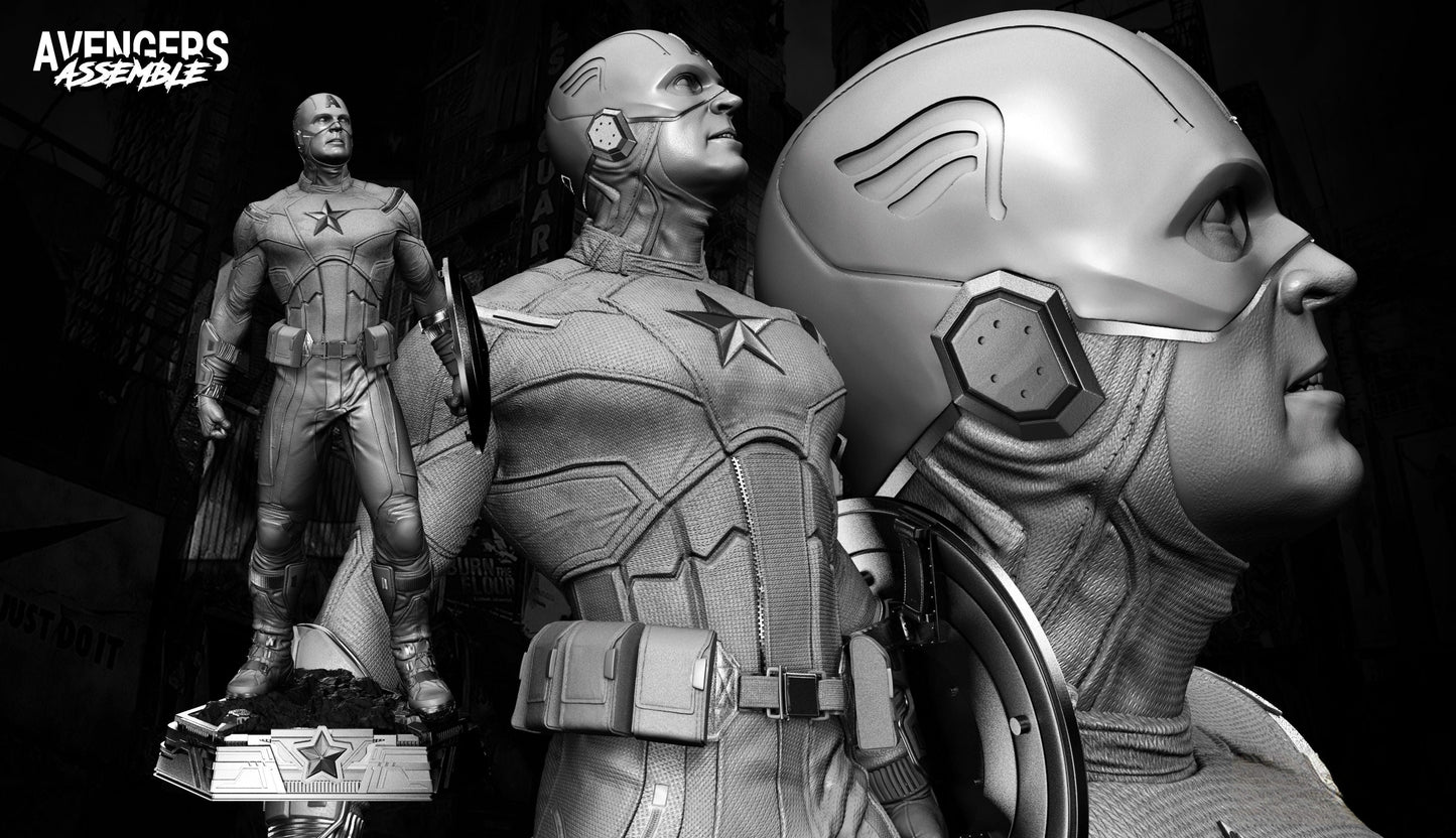 Captain America Avengers 2012 - STL 3D Print Files