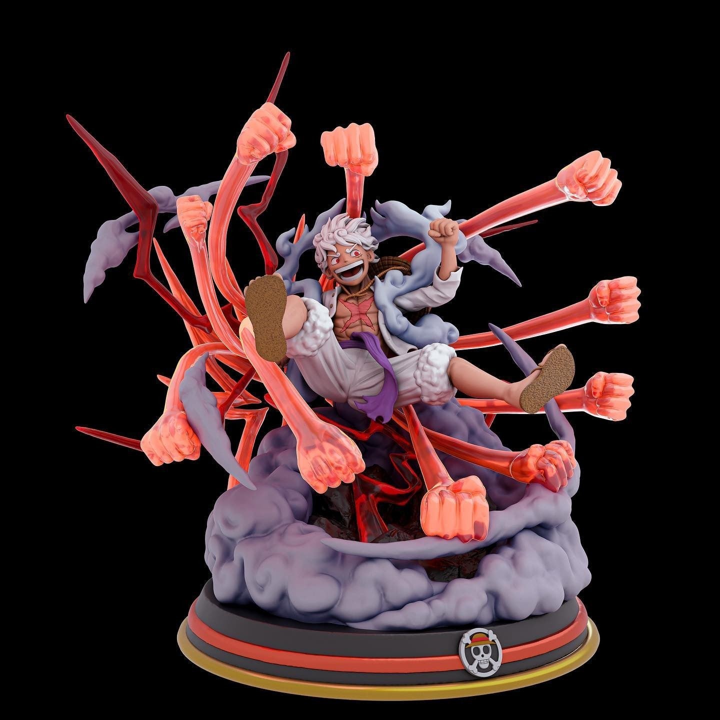 1525 Luffy Gear 5 - One Piece - STL 3D Print Files