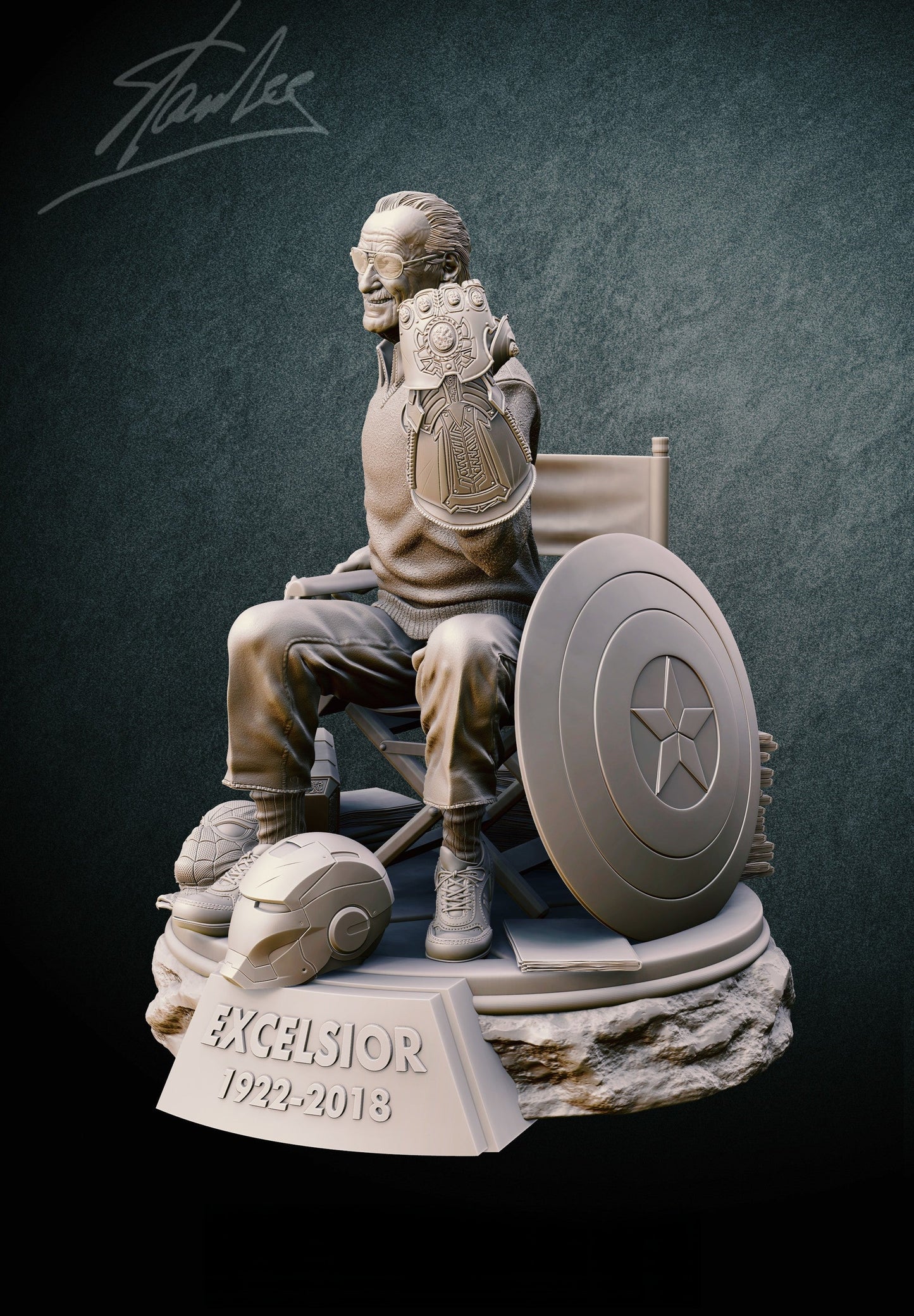 Stan Lee - Marvel - STL 3D Print Files